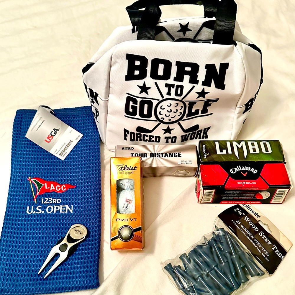 Golf Gift Set Includes KettleOne Pro V1 Balls & Sm Cooler